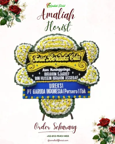 Papan Bunga Duka di Babakan Sari